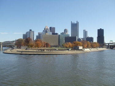 Pittsburgh - Point State Park - Downtown Skyline - Ohio River