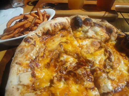 BBQ Chicken Pizza at The Terminal Brewhouse in Chattanooga, Tennessee