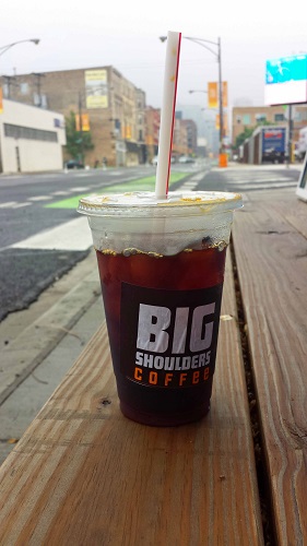 Big Shoulders Coffee, Chicago, iced coffee
